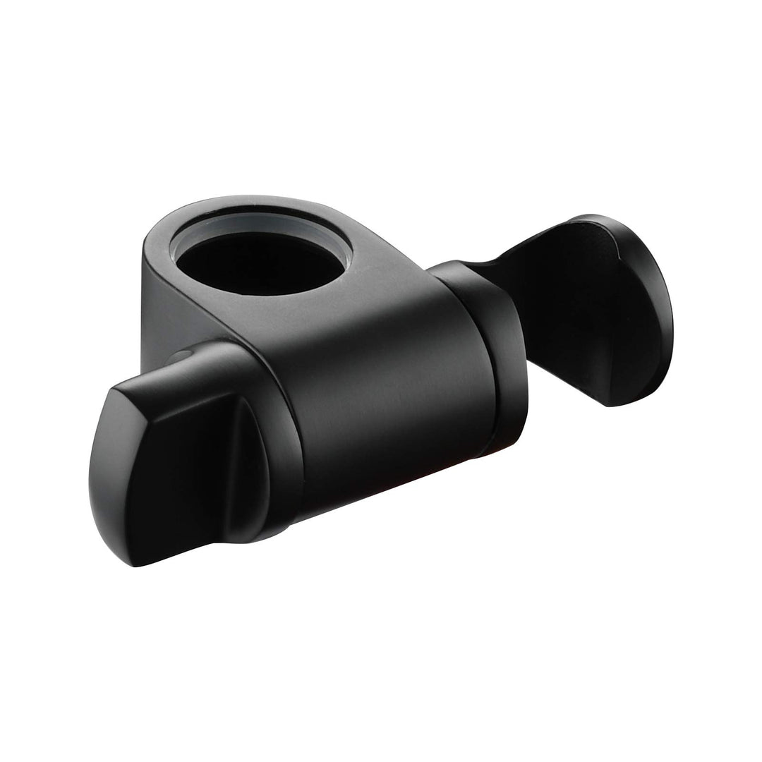 Tecmolog Duschkopfhalterung 25mm Edelstahl Brausehalterung Verstellbar für Duschstange Schwarz, ST35
