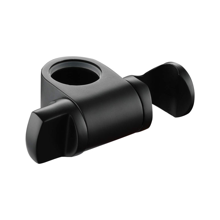 Tecmolog Duschkopfhalterung 25mm Edelstahl Brausehalterung Verstellbar für Duschstange Schwarz, ST35