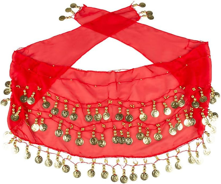 Boland -Kostüm-Zubehör-Set, Bauchtänzerin, Münzgürtel, Stirnband und Armbänder, Araber-Kostüm, Damen