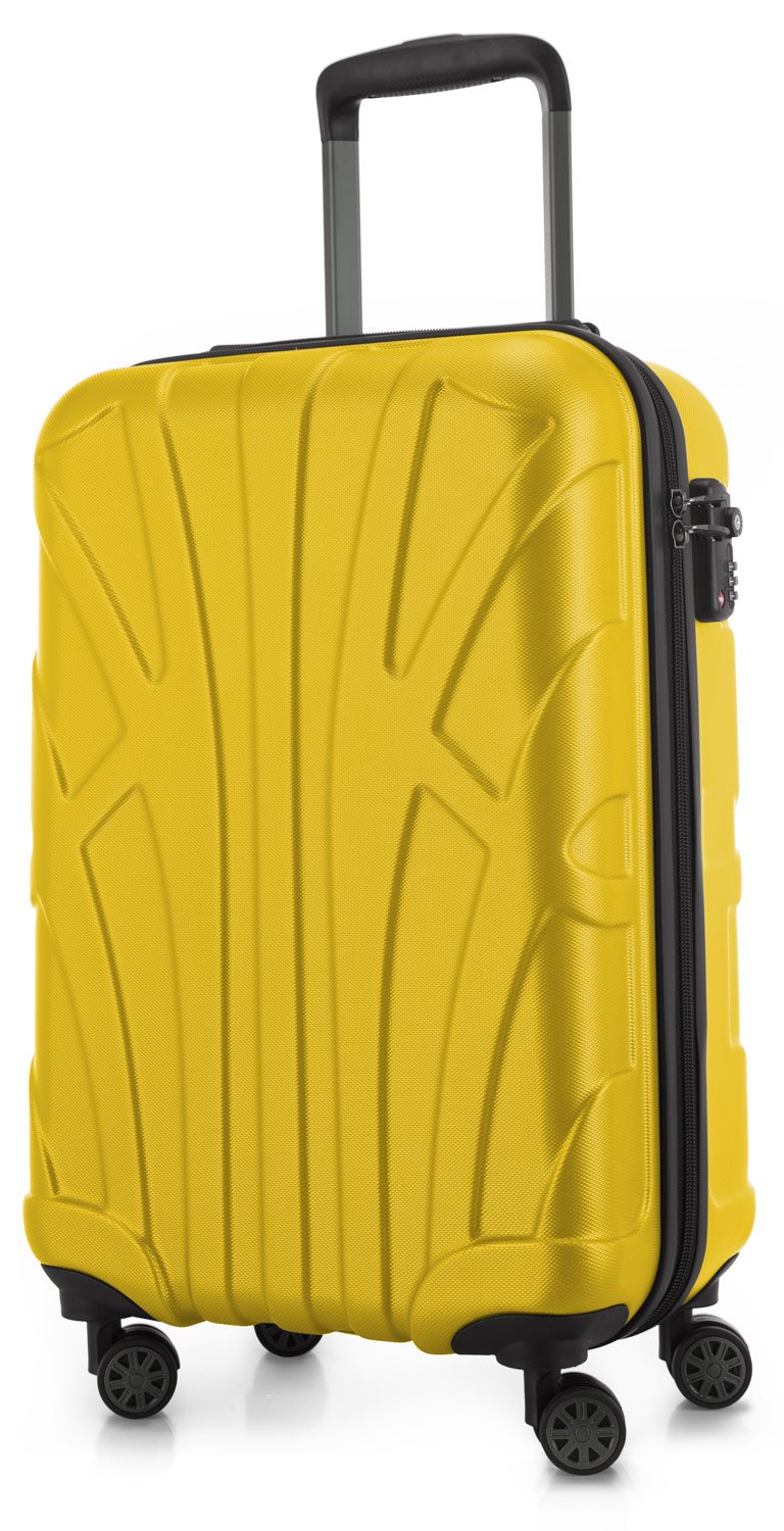 suitline - Handgepäck Hartschalen-Koffer Koffer Trolley Rollkoffer Reisekoffer, TSA, 55 cm, ca. 34 L