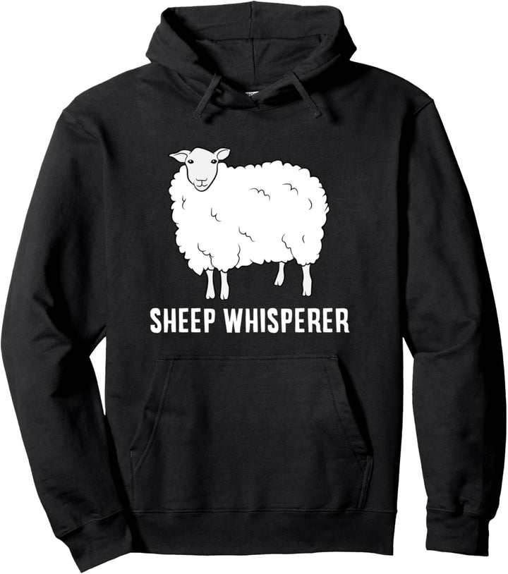 Lustiges Schaf, Flüsterer, Schaf Bauer Pullover Hoodie