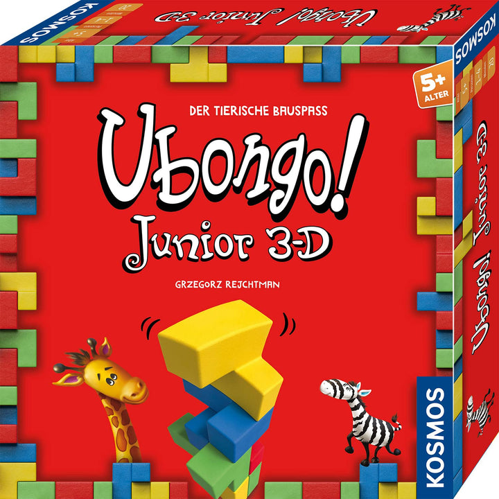 Kosmos 683436 Ubongo! Junior 3D, dreidimensionaler Knobelspass, rasantes Legespiel ab 5 Jahren, Kind
