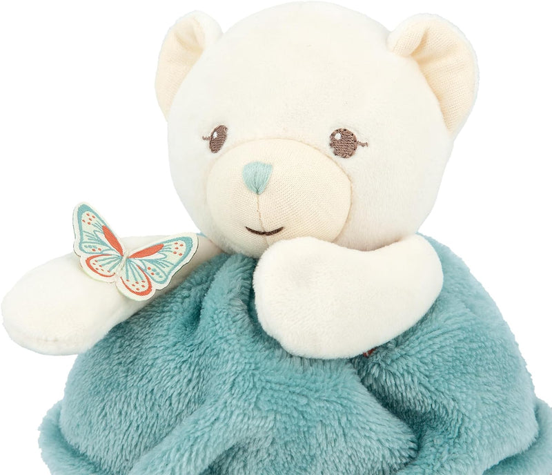 KALOO - Feder – Liebesblase Bär grün – Teddybär weich 23 cm – kleines Kuscheltier Baby – entwickelt