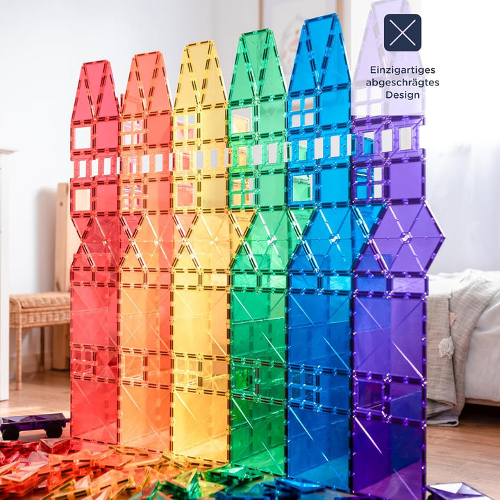 Connetix Magnetische Fliesen Regenbogen Megapackung, 212 Stück