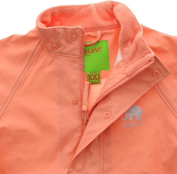 Celavi Unisex Baby Regenanzug Regenanzug 80 Orange, 80 Rosa