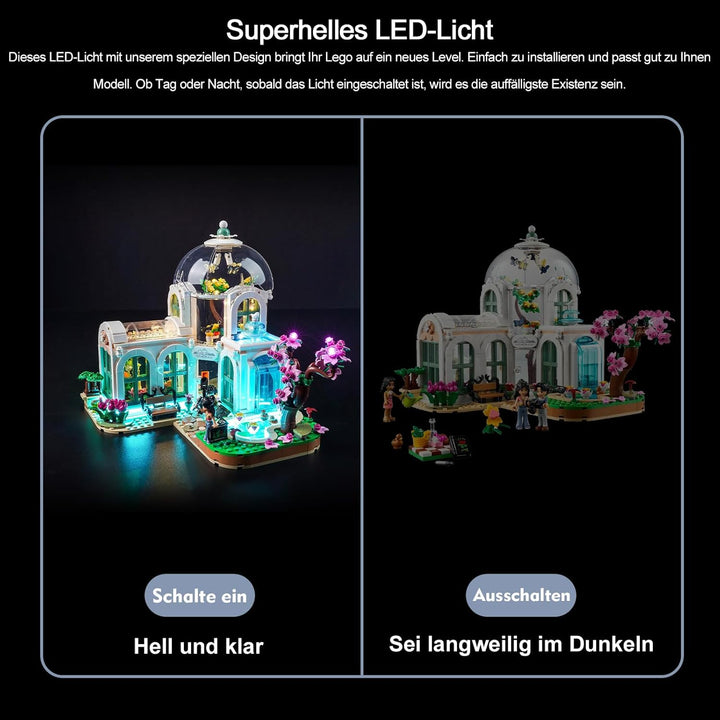 Fernbedienung Licht-Kit für Lego 41757 Botanischer Garten (Nicht Lego), Led Beleuchtungs Set für Leg