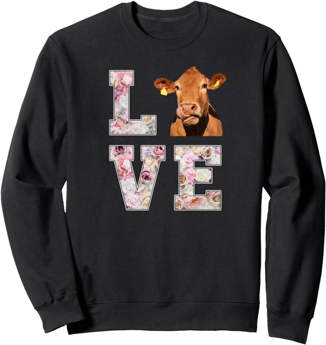 Landwirt Rinder Kuh Motiv mit Spruch für Bauern Sweatshirt