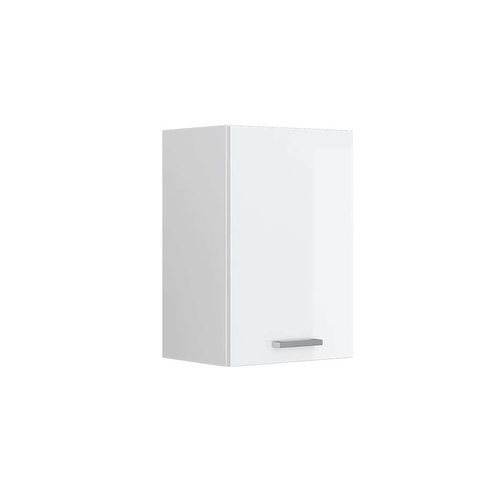 Vicco Hängeschrank R-Line, Weiss Hochglanz/Weiss, 40 cm Weiss Hochglanz Hängeschrank 40cm, Weiss Hoc