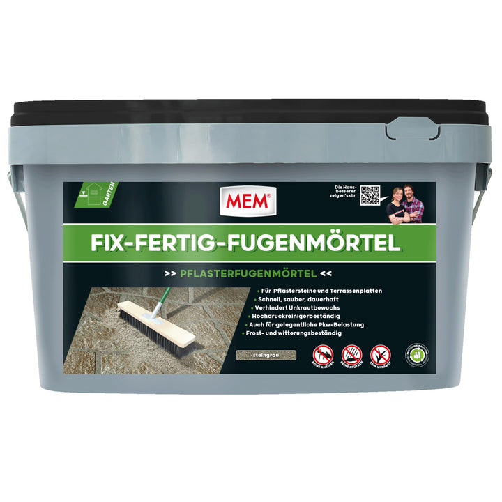 MEM Fix & Fertig Fugenmörtel steingrau 25kg