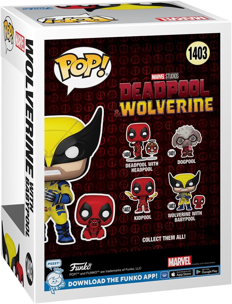 Funko Pop! & Buddy: Deadpool & Wolverine - Wolverine with Babypool - Vinyl-Sammelfigur - Geschenkide