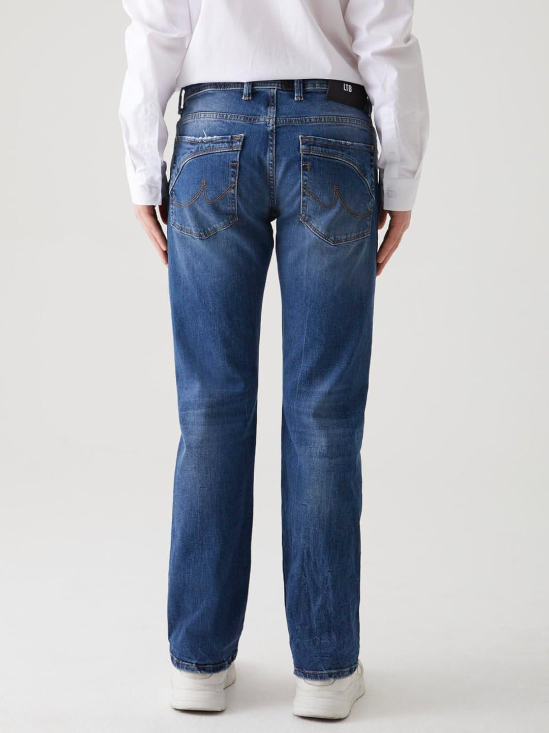 LTB Roden Herren Bootcut Fit Jeans W28 - W48 Low-Waist Stretch Jeanshose Blau 29W / 34L Dark Blue, 2