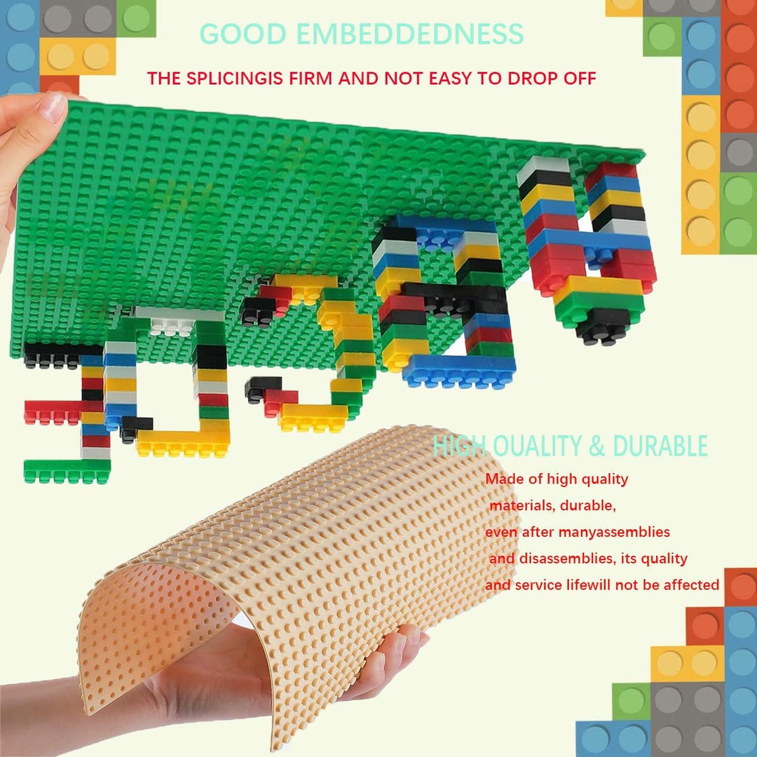 8 Platten-Set Bauplatte Kompatibel mit Meisten Marken,Classic Bausteine Grundplatte,Kompatibel mit B