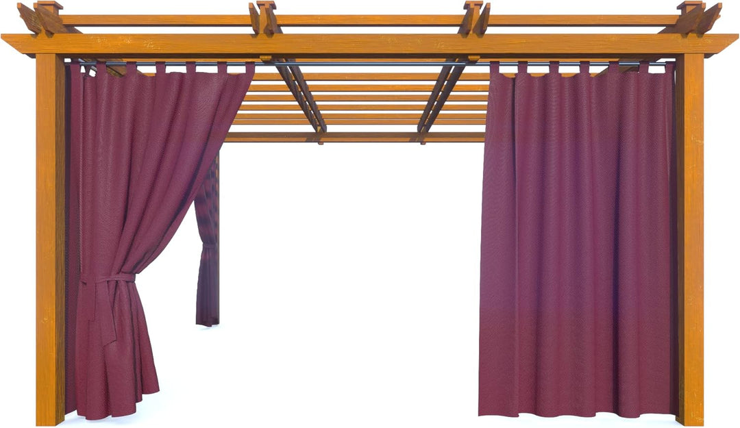 HOME DEKO Terrassenvorhang, Wasserdichter Gartenvorhang für Terrasse, Balkon, Pergola & Pavillon, Sc