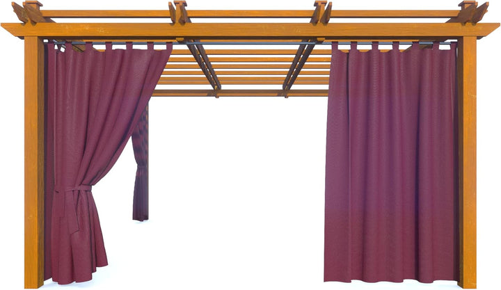 HOME DEKO Terrassenvorhang, Wasserdichter Gartenvorhang für Terrasse, Balkon, Pergola & Pavillon, Sc