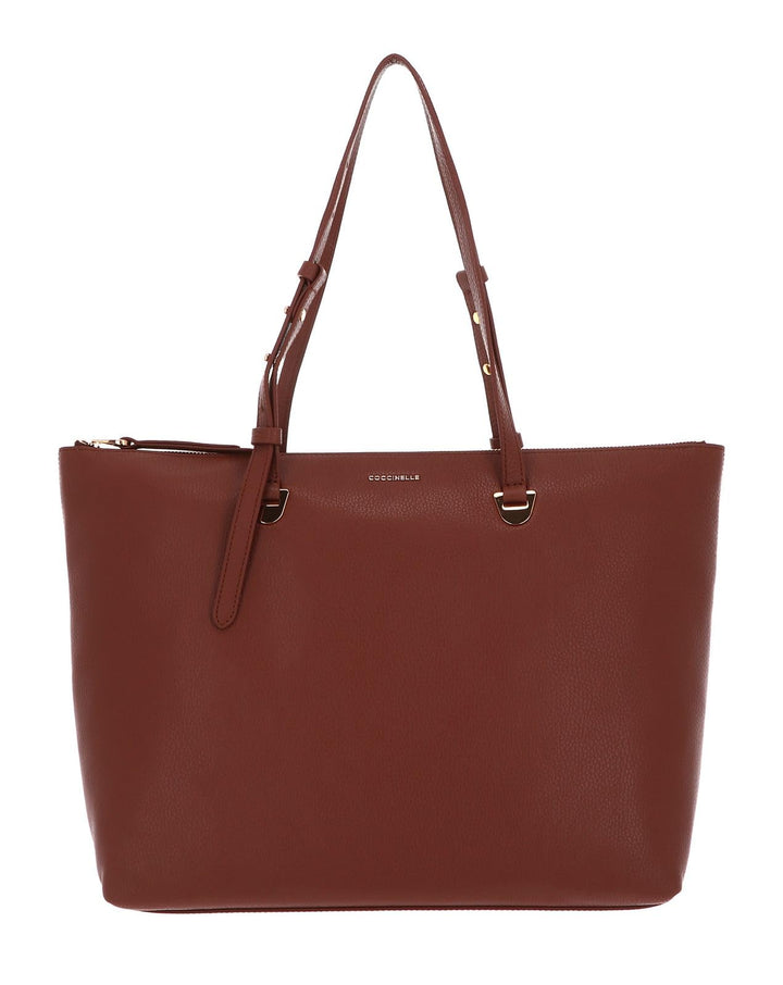 Coccinelle Lea Shopper Tasche Leder 38 cm Brule Einheitsgrösse, Brule Einheitsgrösse