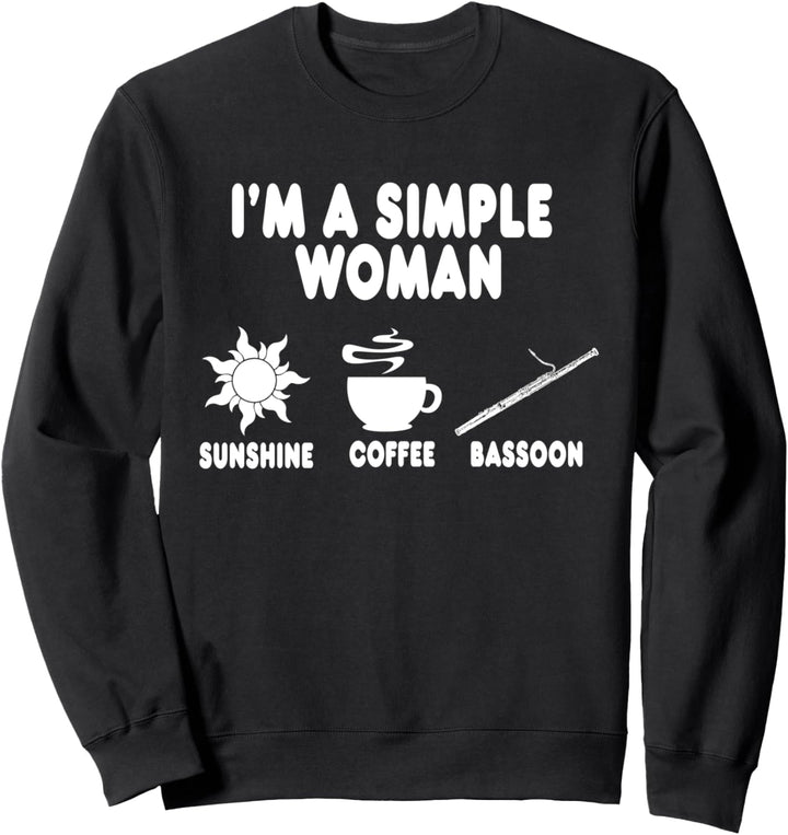 Bassoon Music Men Big Band Jazz Music Women Bassoon Sweatshirt
