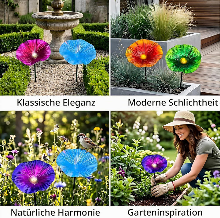 Regenfänger Gartenstecker Rost, Insektentränke Garten, Rostdeko GartendekoMetall Gartendeko für Drau
