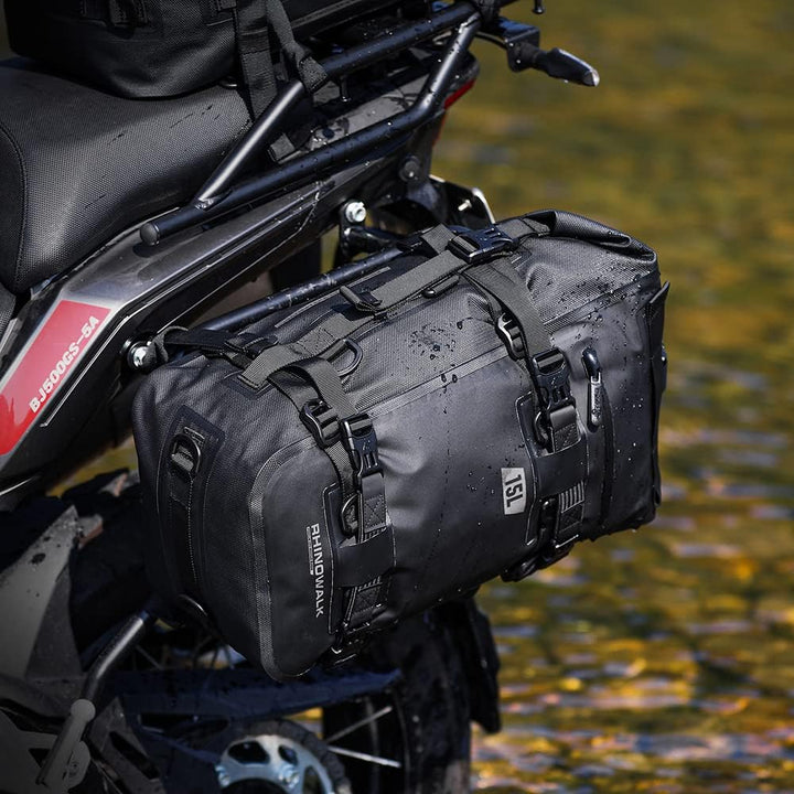 Rhinowalk Multifunktionale Motorradtasche Hecktasche Motorradgepäck 15L Motorradkoffer Satteltaschen
