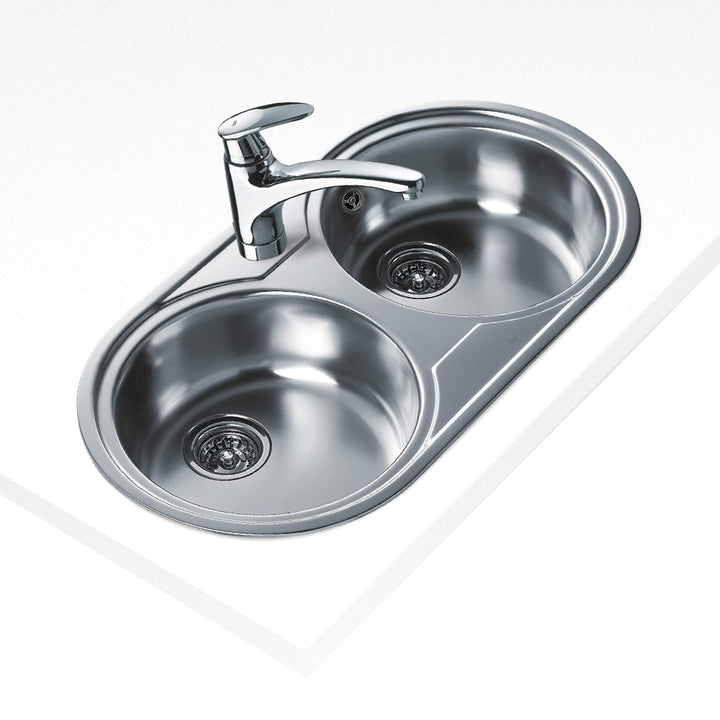 Teka DR 80 2C Spülbecken (360 x 360 mm, 16 cm, 8,89 cm (3,5 Zoll)