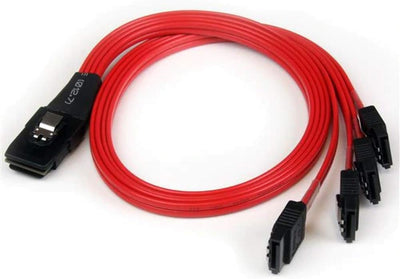 StarTech.com SFF-8087 auf 4x SATA Kabel 50 cm - Internes Mini SAS auf Serial-ATA Reverse Multilane K