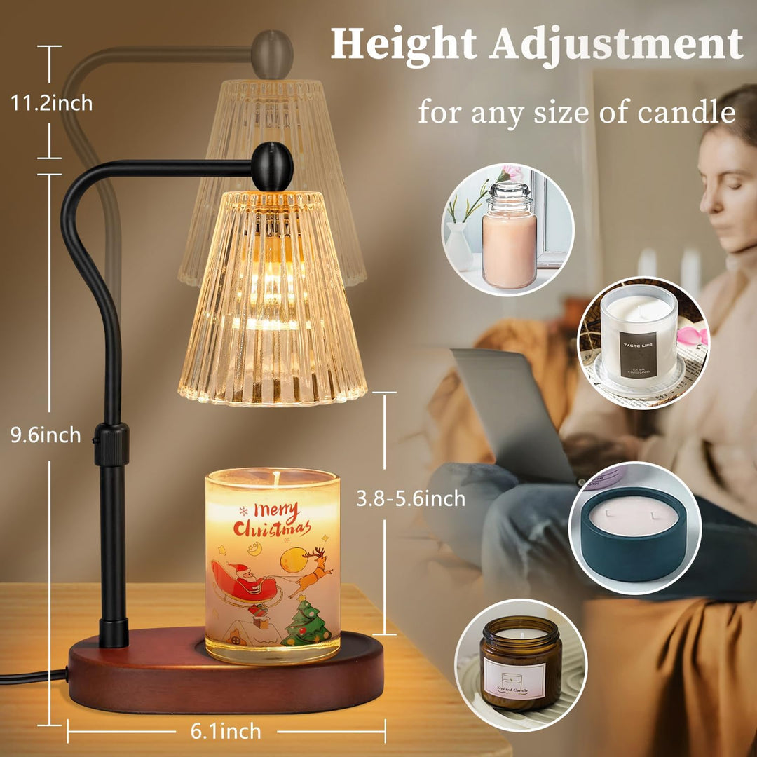 seenlast Kerzenwärmer Lampe, Candle Warmer mit Timer und Dimmer, Elektrischer Candle Warmer Lamp, Vi