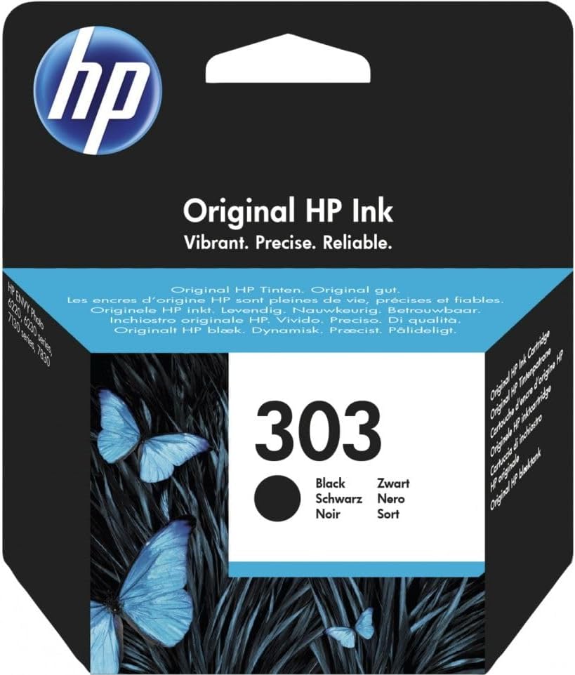 HP Inc. Ink/Original 303 Black **New Retail**, T6N02AE#301 (**New Retail**)