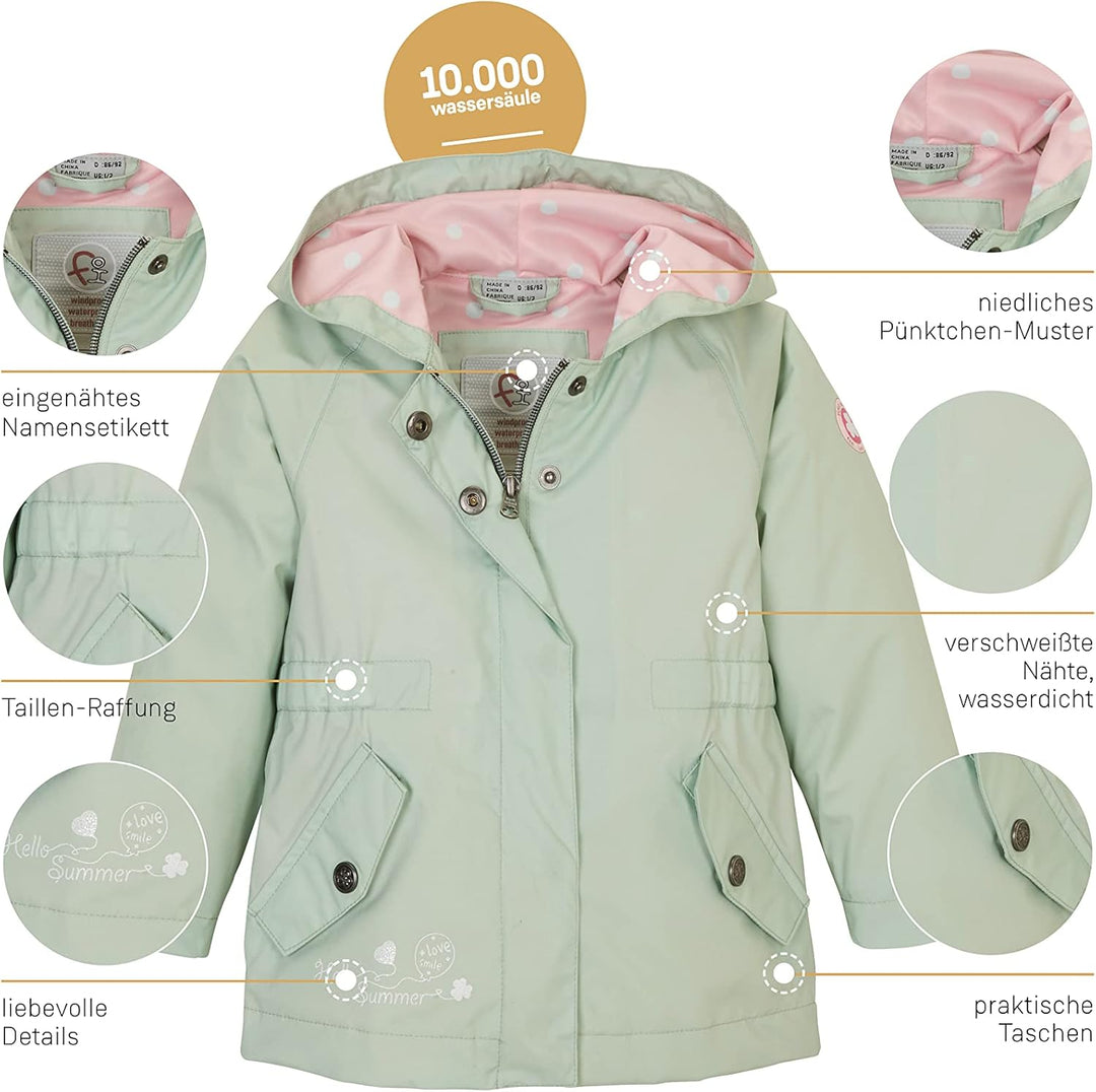 first instinct by killtec Unisex Fis 33 Mns Jckt Funktionsjacke mit Kapuze 122-128 hell mint, 122-12