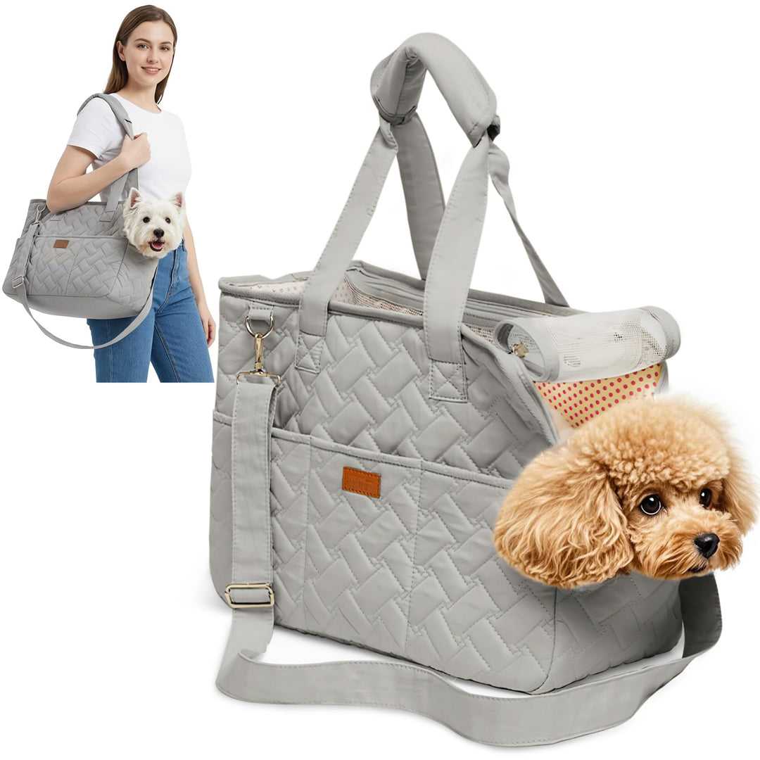 ALLSOPETS Katzentrage, Weiche Hundetransportbox für Kleine Hunde, Tragbare Transportbox für Hunde, R