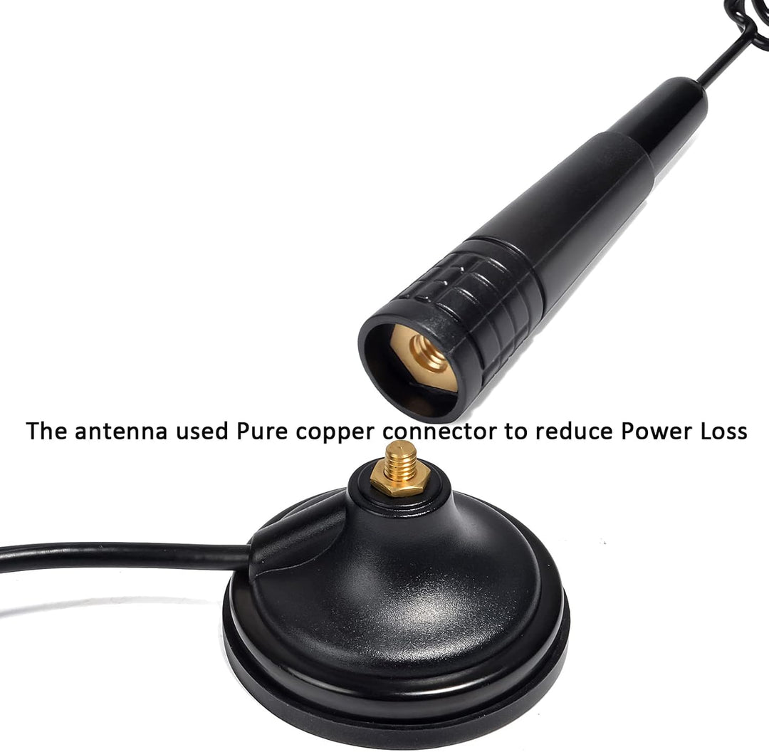 HYS 27 MHz Magnetische Halterung Antenne CB Antenne kompatibel mit Cobra Midland Uniden Maxon Portab