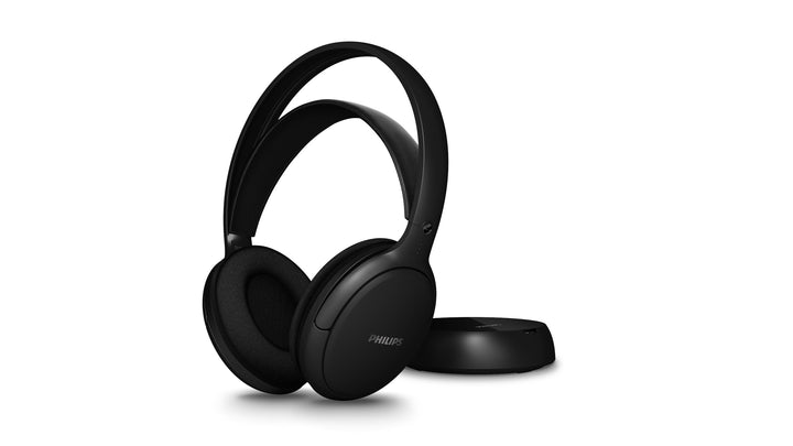 Philips SHC5000 kabellose TV-Kopfhörer mit 30 Std. Wiedergabezeit, 30 m Reichweite, digitaler 2,4-G-