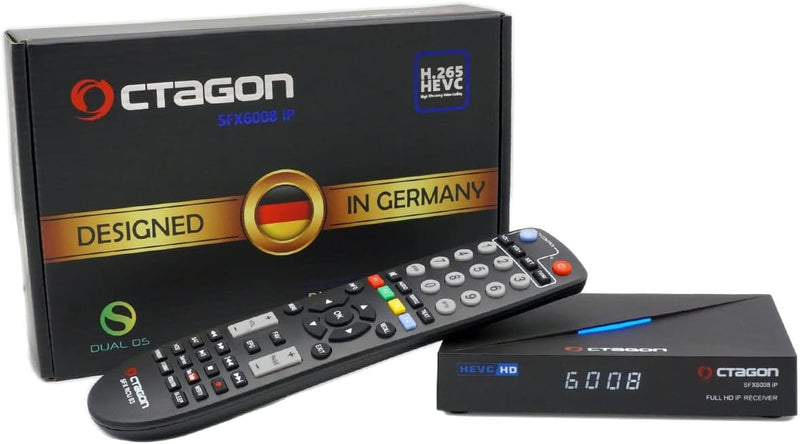 Octagon SFX6008 IP Full-HD H.265 HEVC, E2 Linux Set-Top Box & Smart Internet TV Receiver, Sat to IP