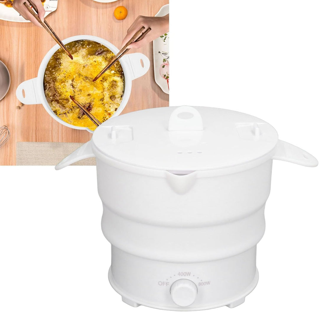 Elektrischer Kocher, faltbar, für Reisen, multifunktional, Silikon, Lebensmittelqualität, 1,2 l, bre