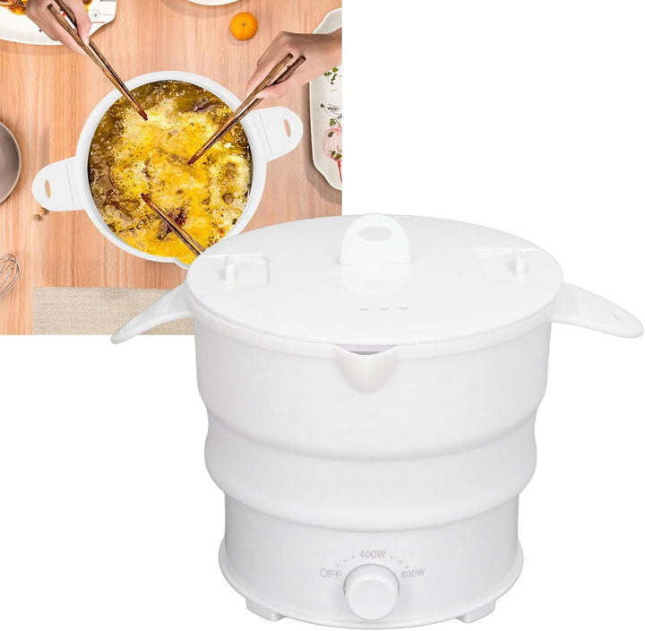 Elektrischer Kocher, faltbar, für Reisen, multifunktional, Silikon, Lebensmittelqualität, 1,2 l, bre
