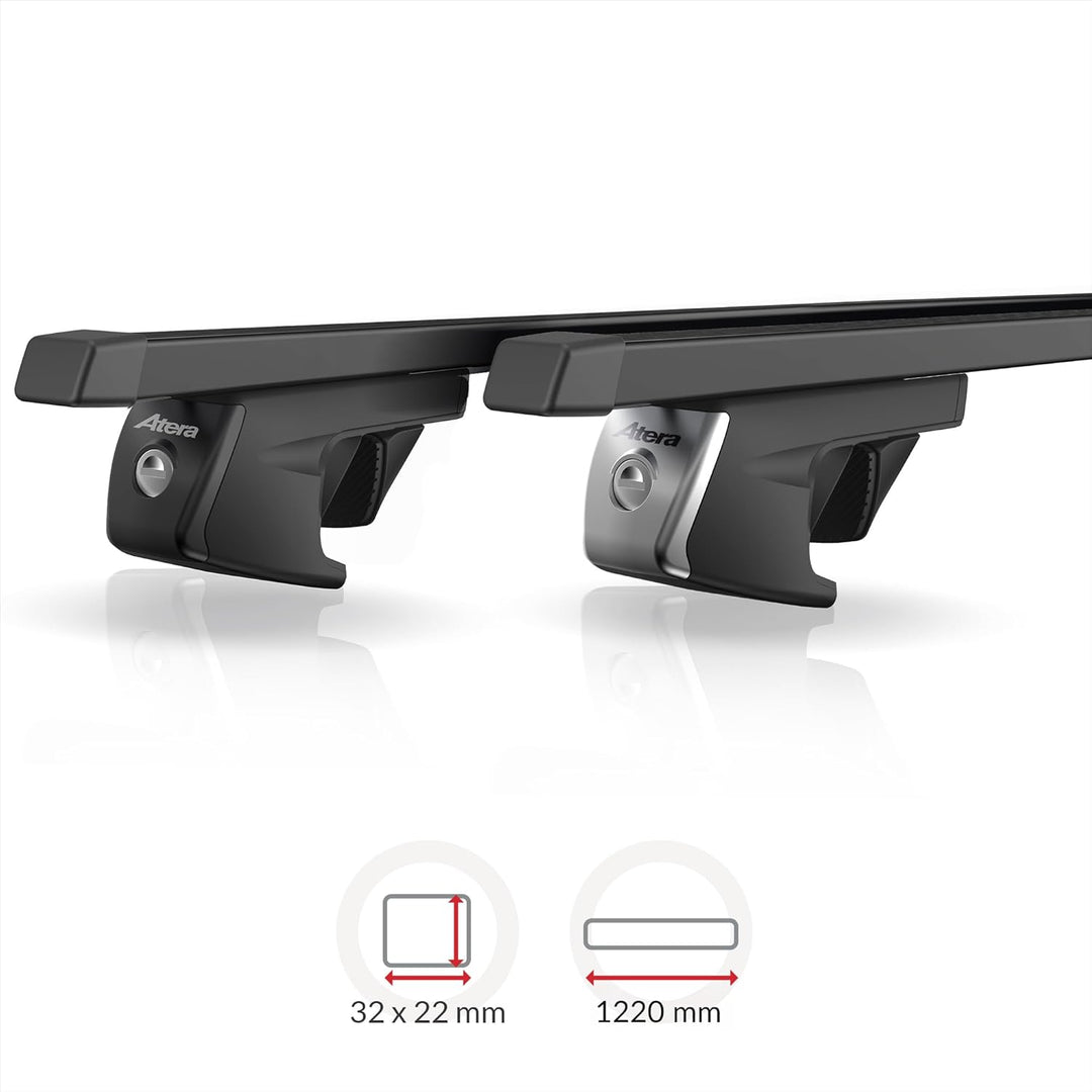Atera 048122 RT Dachträger 122 cm Länge für Fahrzeuge mit offener Reling