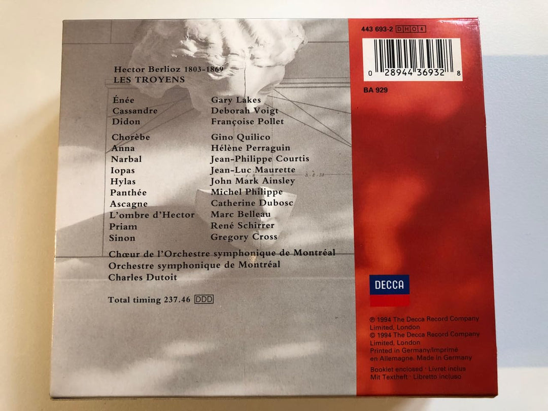 Les Troyens (Ga), Audio-CD
