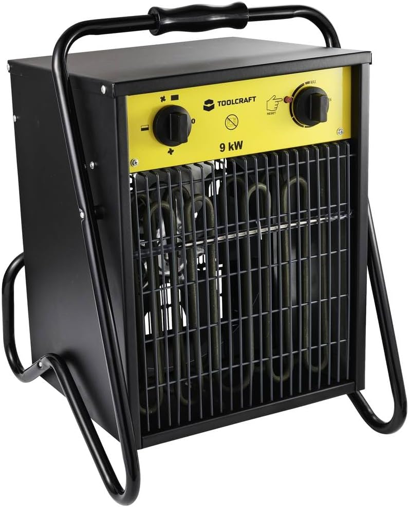 TOOLCRAFT TO-8578338 Bauheizer 9000 W Schwarz/Gelb