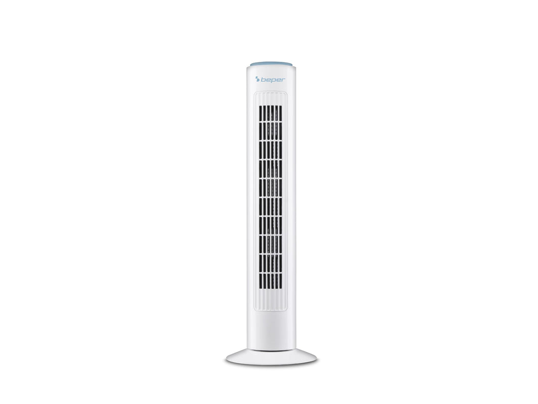 BEPER P206VEN301 Turmventilator, 45W, leiser Ventilator, Höhe 72cm, automatische Oszillation, Weiss