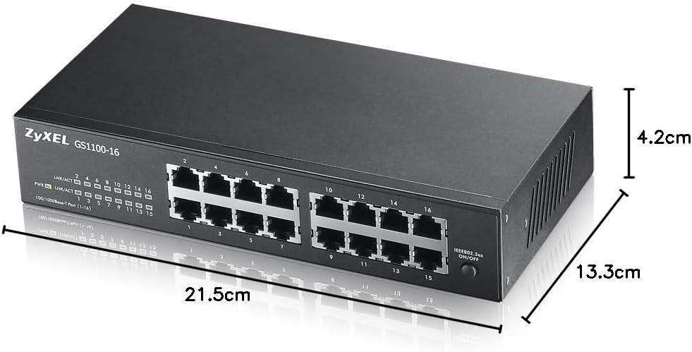 ZyXEL GS1100-16 Netzwerkschalter