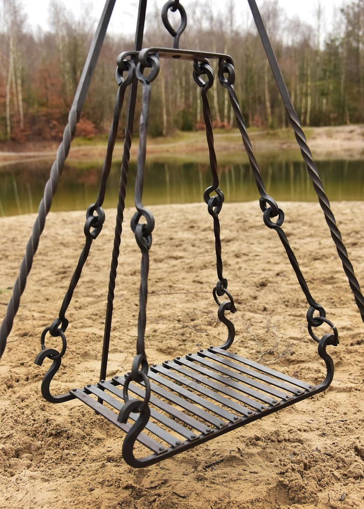 Grillrost für Dreibein aus Stahl, handgeschmiedet - Grill - Outdoor - Garten - Mittelalter - LARP