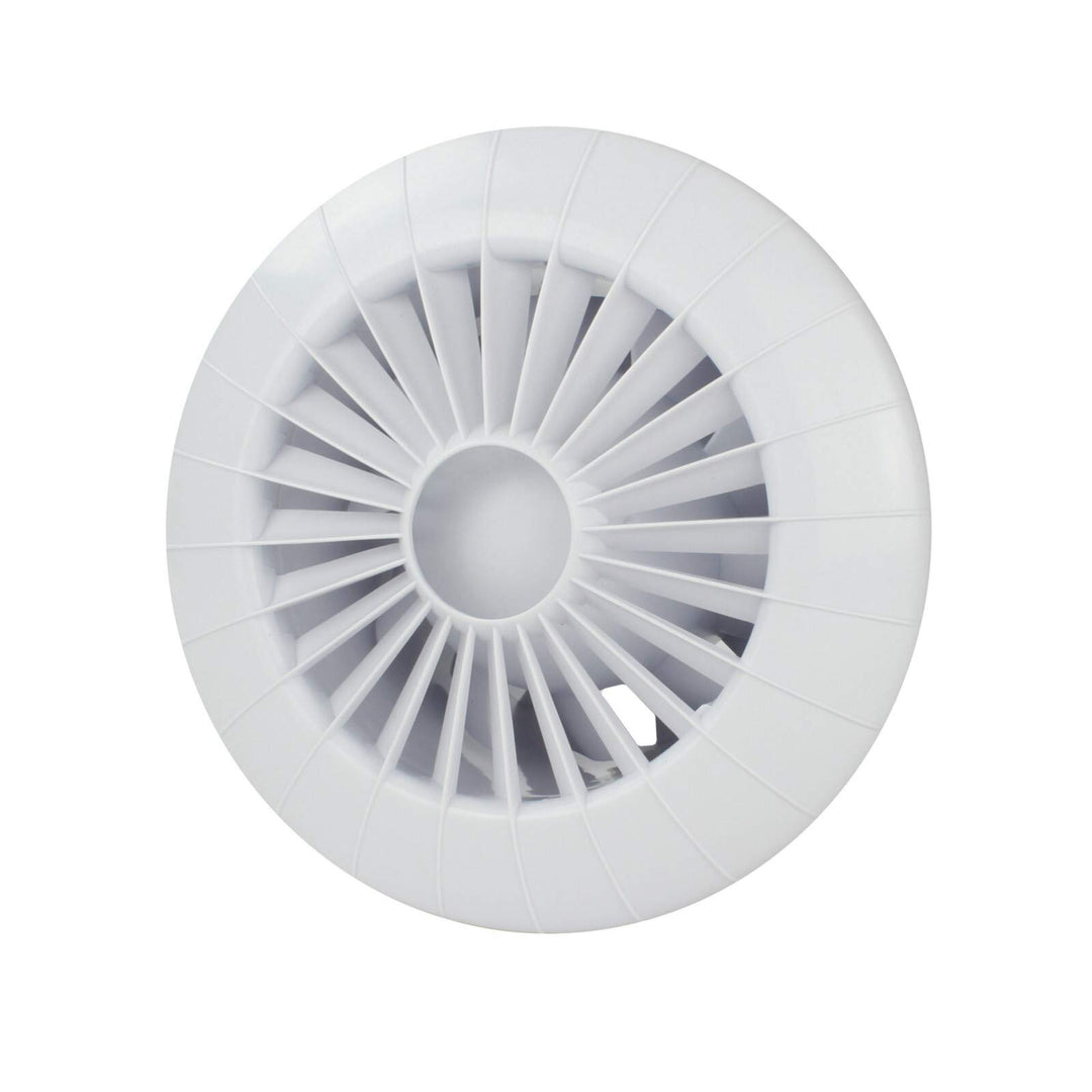 VONLIS Lüfter Ventilator Badezimmer Lamellen Bewegungsmelder rund eckig Zu Abluft Turbine Ø 100 mm F