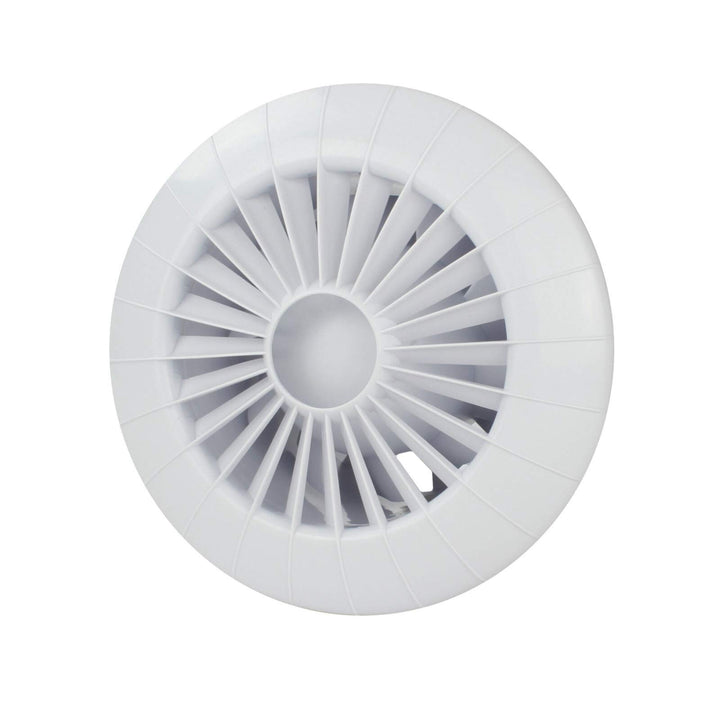 VONLIS Lüfter Ventilator Badezimmer Lamellen Bewegungsmelder rund eckig Zu Abluft Turbine Ø 100 mm F