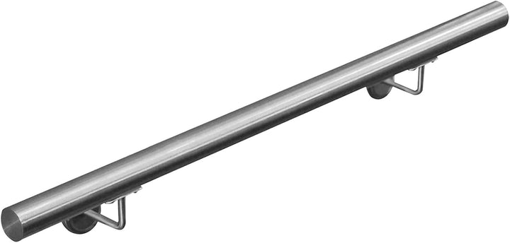 Edelstahl Handlauf Treppengeländer Geländer Wandhandlauf Wand Treppe 40-1000 cm V2Aox, Länge:80 cm,