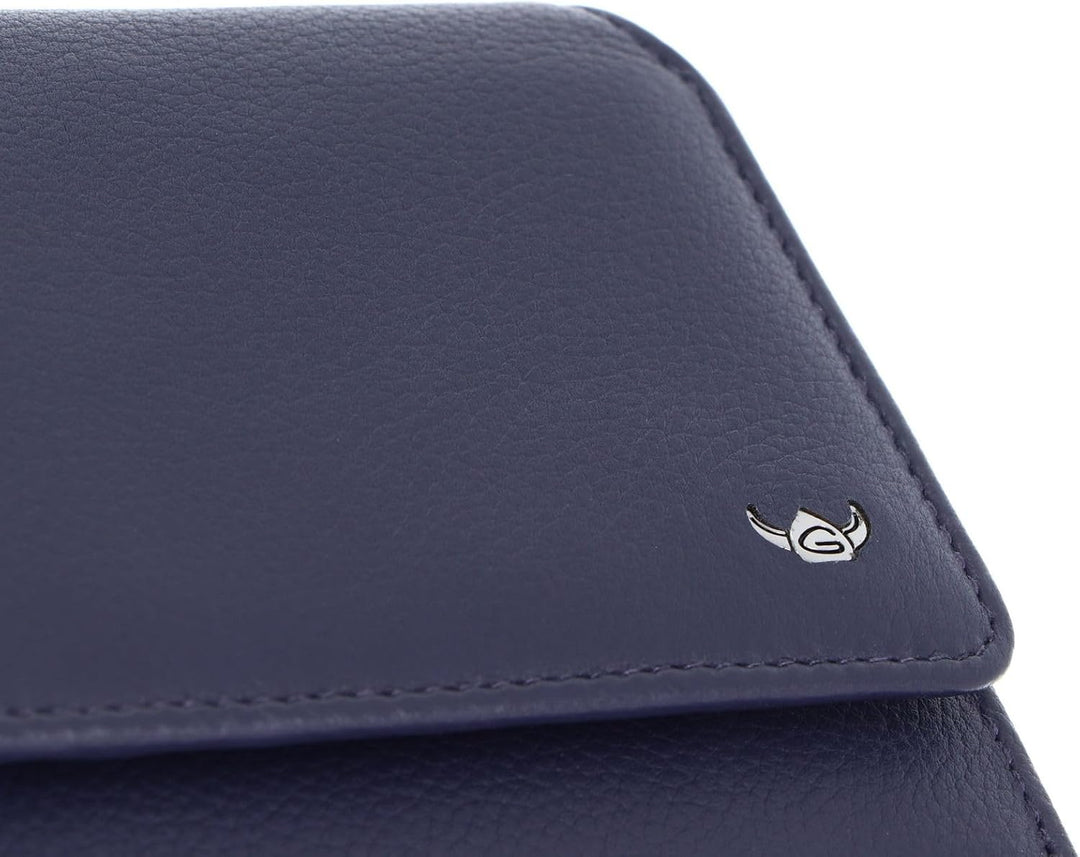 Golden Head Madrid Geldbörse RFID Leder 11,5 cm Blue, Blue