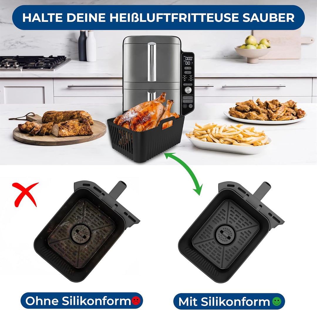 Ninja 9,5L SL400EU Silikonform | BPA-FREI | Hochwertige Materialien | 2,5mm dicke Silikon Backform |