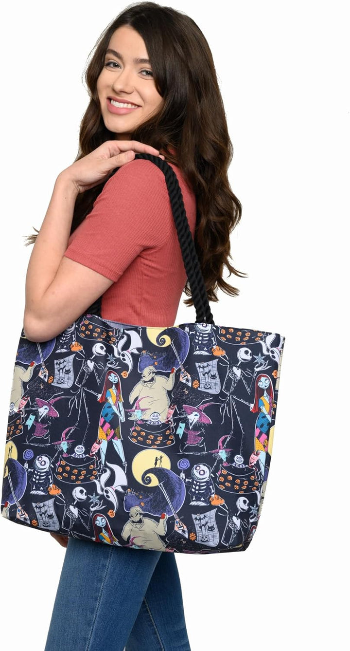 Disney Tote Nightmare Before Christmas Jack Skellington Print Leichte Tasche, Nightmare Before Chris