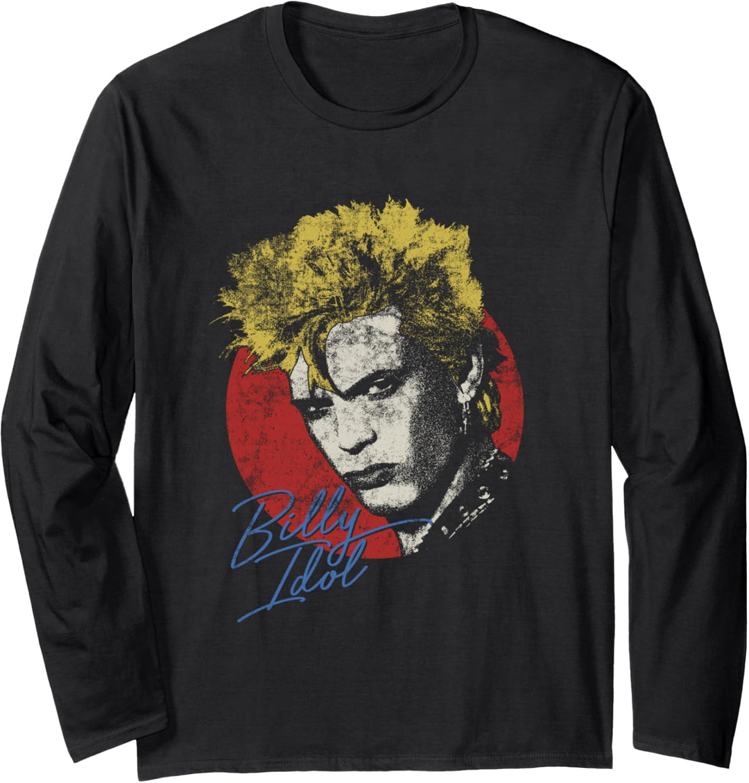 Billy Idol - Vintage Portrait Langarmshirt