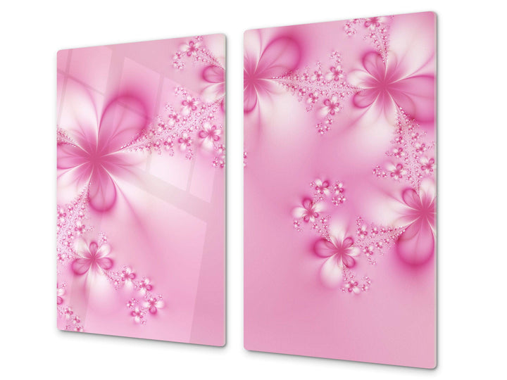 Schneidbrett aus Hartglas und schützende Arbeitsoberfläche – Schneideplatten SINGLE mit 60 x 52 cm u