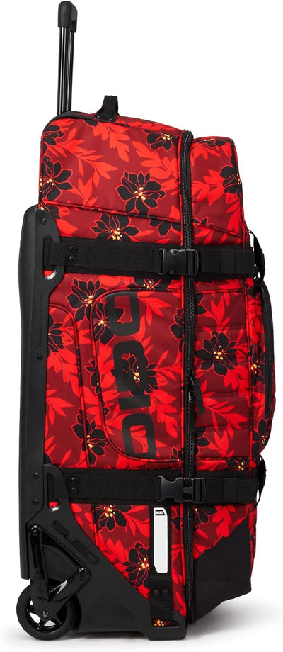 OGIO Rig 9800 Gear Bag Rote Blumenparty Rig 9800 Reisetasche mit Rollen, Rote Blumenparty Rig 9800 R