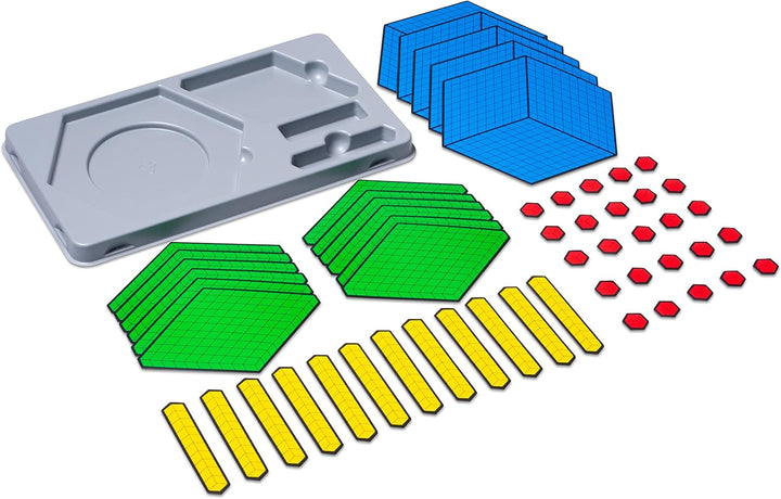 Betzold - Farbiger Zehnerbasis-Satz - Dezimalsystem Zehnersystem magnetisch Rot/Blau/Gelb/Grün Ja, R