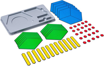 Betzold - Farbiger Zehnerbasis-Satz - Dezimalsystem Zehnersystem magnetisch Rot/Blau/Gelb/Grün Ja, R